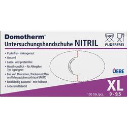 Verpackung von puderfreien, latex- und proteinfreien Nitrilhandschuhen.